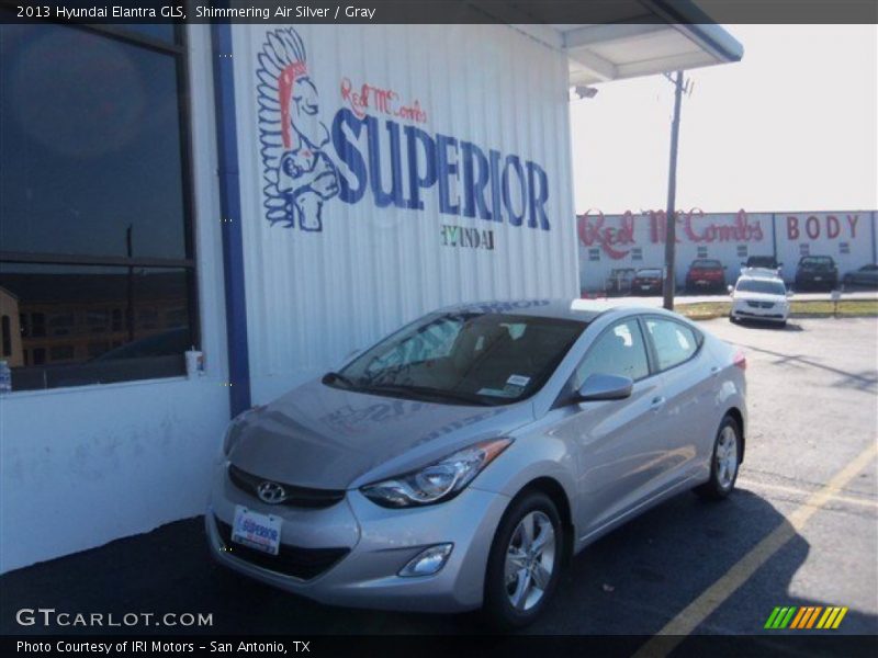 Shimmering Air Silver / Gray 2013 Hyundai Elantra GLS