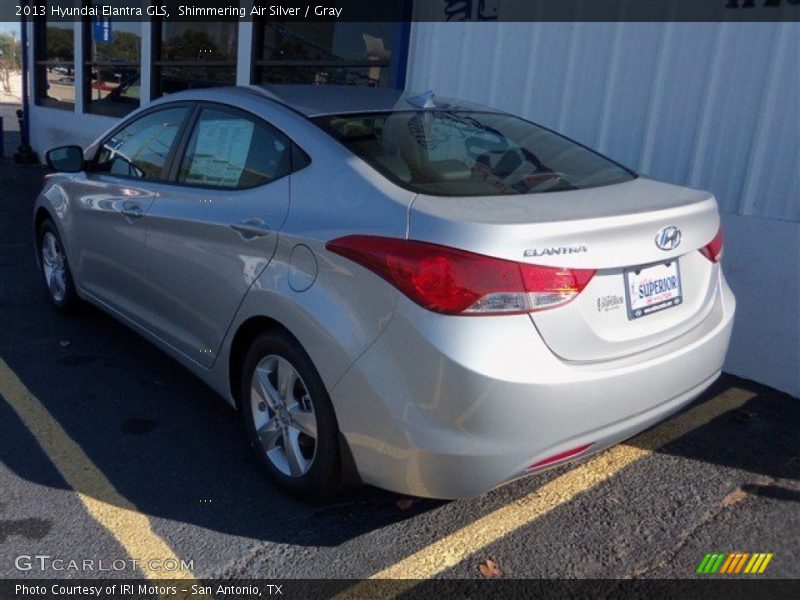 Shimmering Air Silver / Gray 2013 Hyundai Elantra GLS