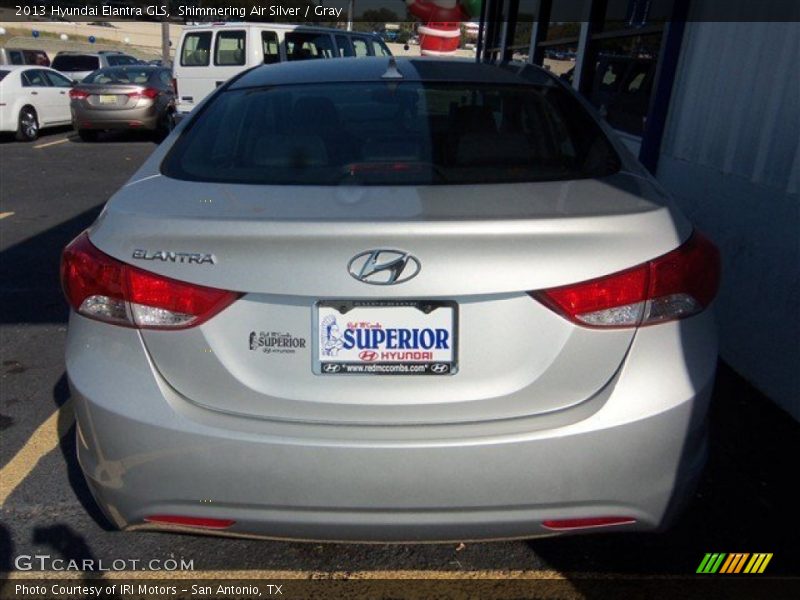 Shimmering Air Silver / Gray 2013 Hyundai Elantra GLS