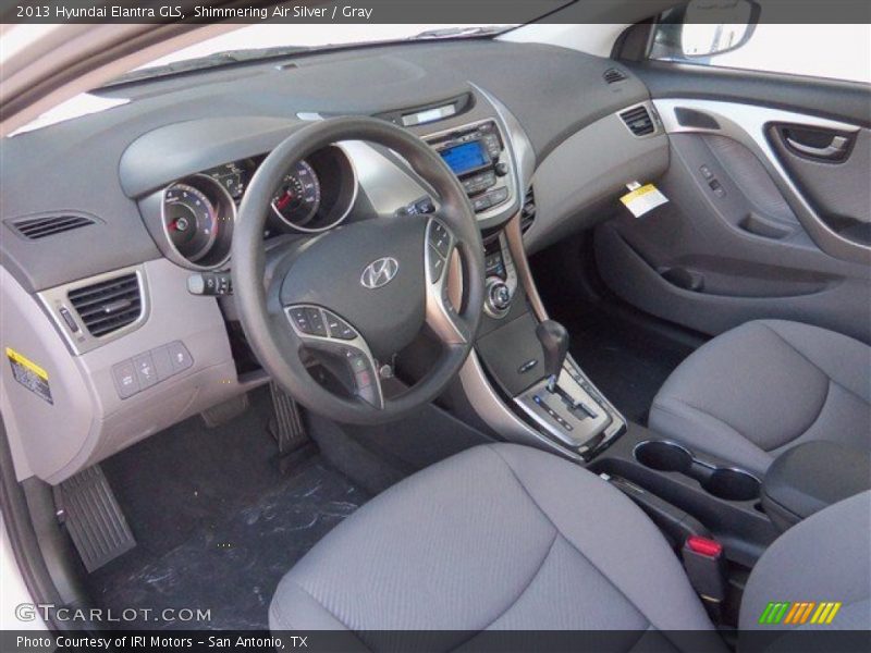 Shimmering Air Silver / Gray 2013 Hyundai Elantra GLS