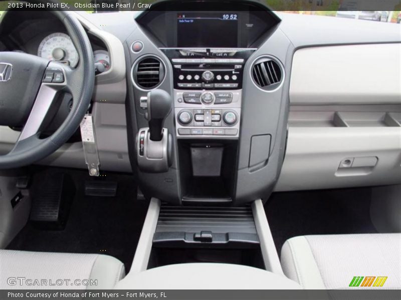 Obsidian Blue Pearl / Gray 2013 Honda Pilot EX
