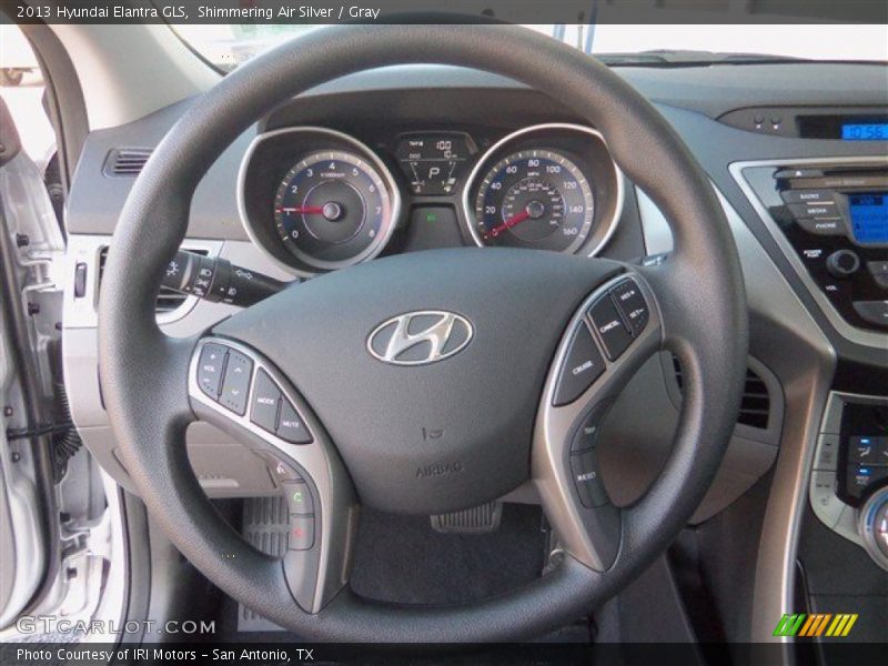 Shimmering Air Silver / Gray 2013 Hyundai Elantra GLS