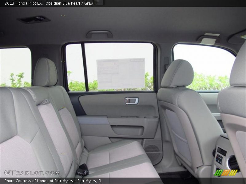 Obsidian Blue Pearl / Gray 2013 Honda Pilot EX
