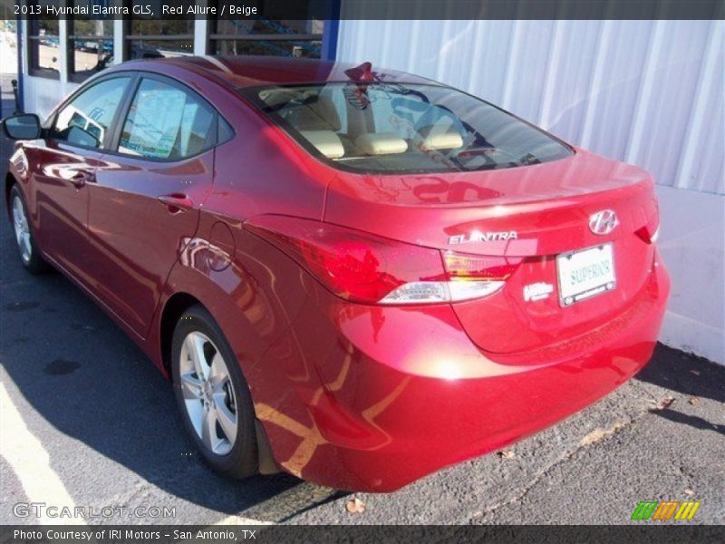 Red Allure / Beige 2013 Hyundai Elantra GLS