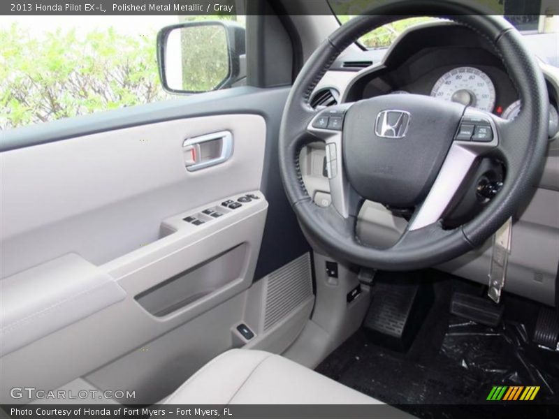 Polished Metal Metallic / Gray 2013 Honda Pilot EX-L