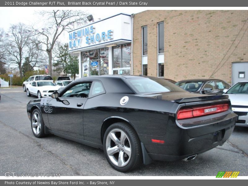 Brilliant Black Crystal Pearl / Dark Slate Gray 2011 Dodge Challenger R/T Plus