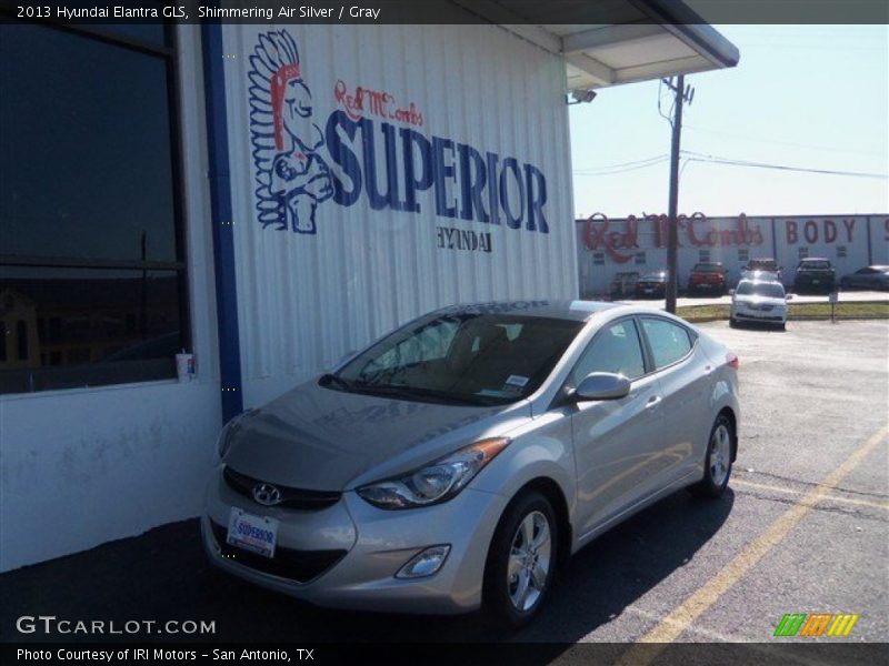 Shimmering Air Silver / Gray 2013 Hyundai Elantra GLS