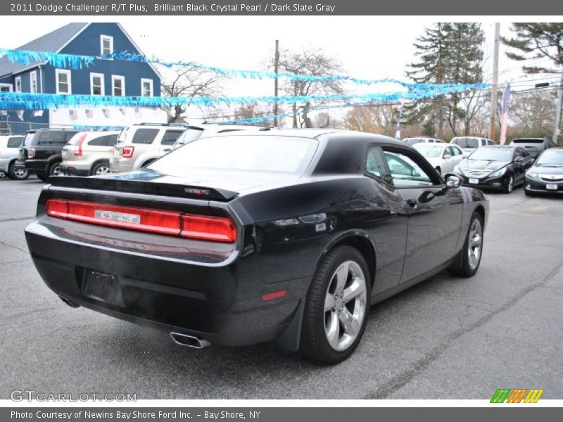 Brilliant Black Crystal Pearl / Dark Slate Gray 2011 Dodge Challenger R/T Plus