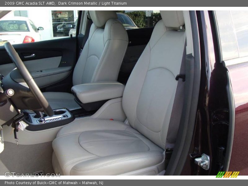 Dark Crimson Metallic / Light Titanium 2009 GMC Acadia SLT AWD