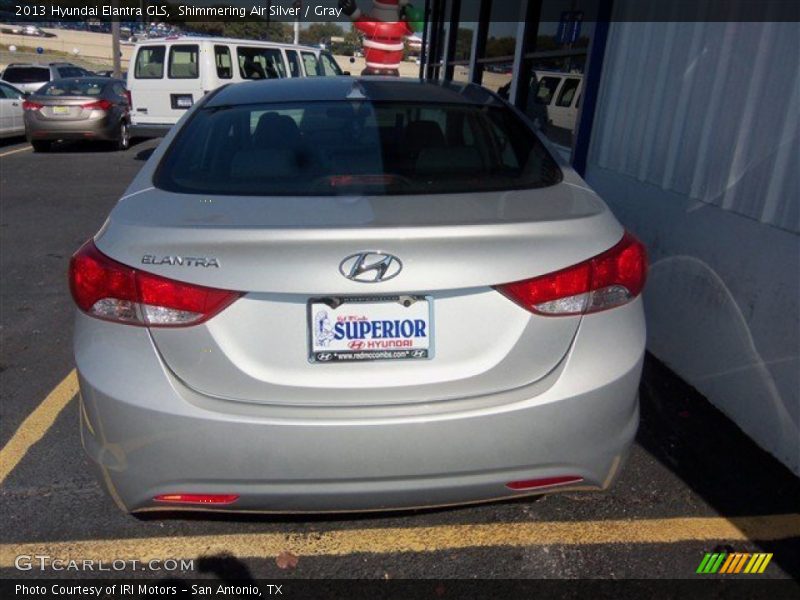 Shimmering Air Silver / Gray 2013 Hyundai Elantra GLS