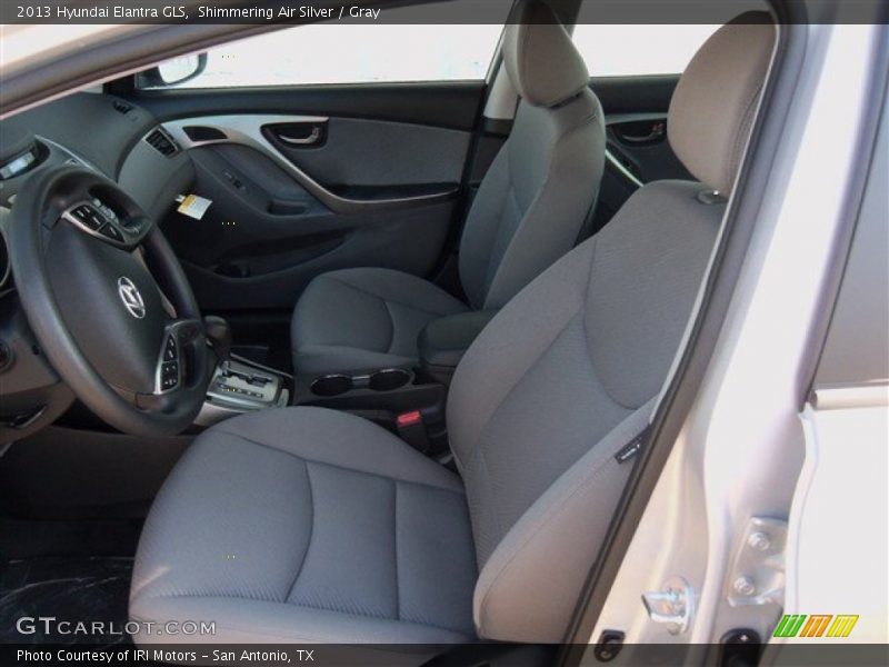 Shimmering Air Silver / Gray 2013 Hyundai Elantra GLS