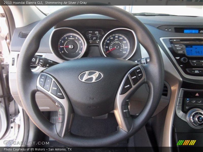 Shimmering Air Silver / Gray 2013 Hyundai Elantra GLS