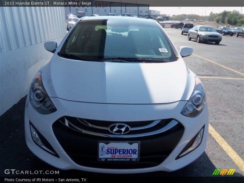 Monaco White / Beige 2013 Hyundai Elantra GT