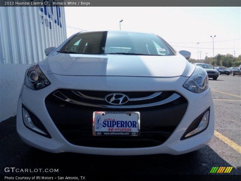 Monaco White / Beige 2013 Hyundai Elantra GT