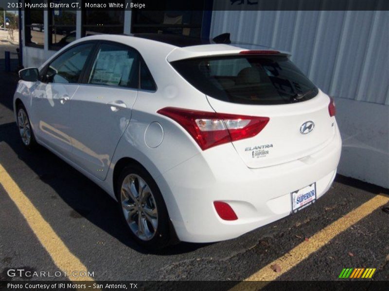 Monaco White / Beige 2013 Hyundai Elantra GT