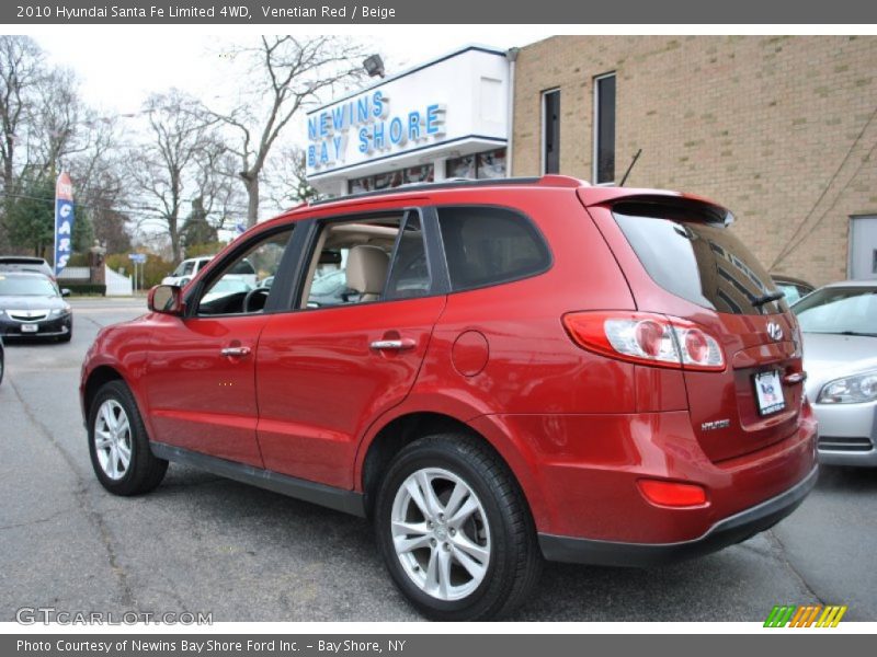 Venetian Red / Beige 2010 Hyundai Santa Fe Limited 4WD