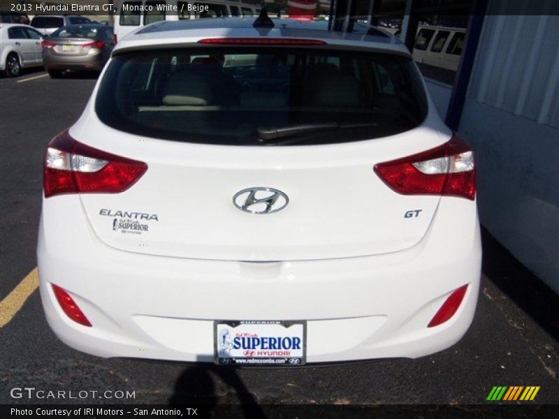 Monaco White / Beige 2013 Hyundai Elantra GT