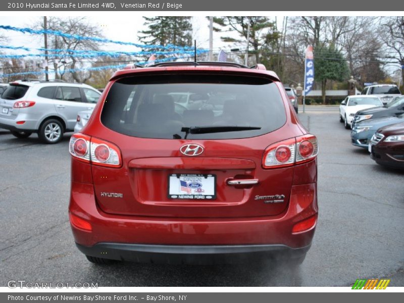 Venetian Red / Beige 2010 Hyundai Santa Fe Limited 4WD