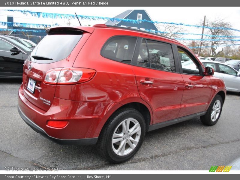 Venetian Red / Beige 2010 Hyundai Santa Fe Limited 4WD