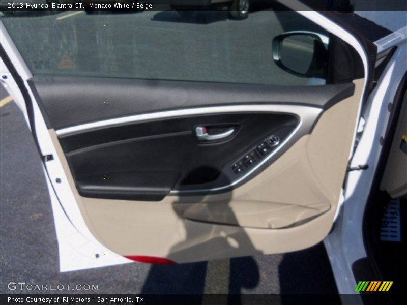 Monaco White / Beige 2013 Hyundai Elantra GT