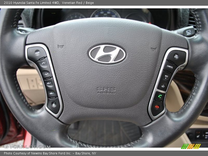 Venetian Red / Beige 2010 Hyundai Santa Fe Limited 4WD