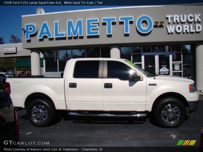 White Sand Tri-Coat / Tan 2008 Ford F150 Lariat SuperCrew 4x4