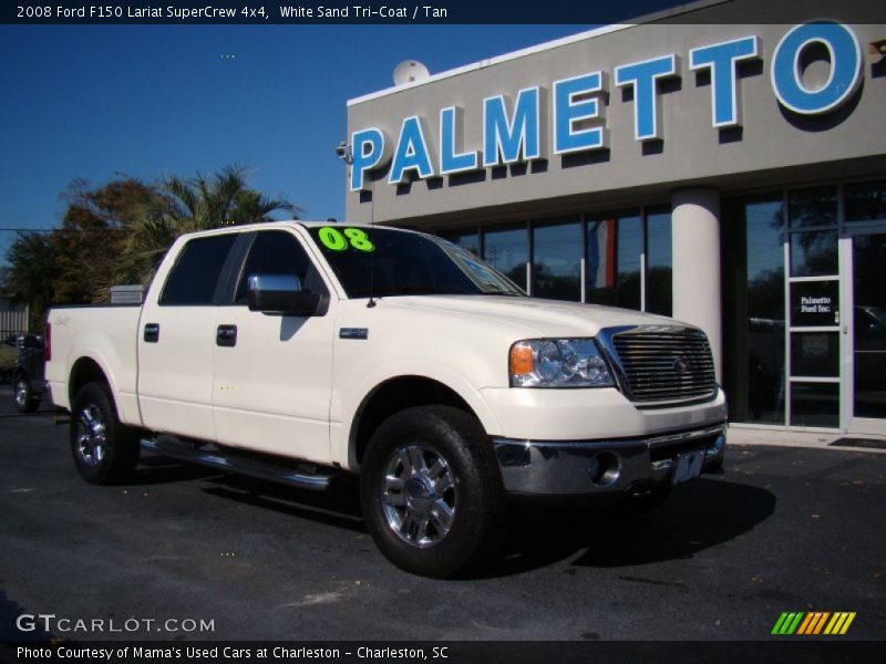 White Sand Tri-Coat / Tan 2008 Ford F150 Lariat SuperCrew 4x4