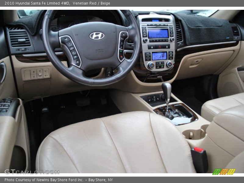 Venetian Red / Beige 2010 Hyundai Santa Fe Limited 4WD