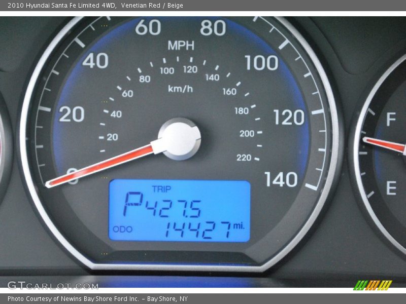 Venetian Red / Beige 2010 Hyundai Santa Fe Limited 4WD