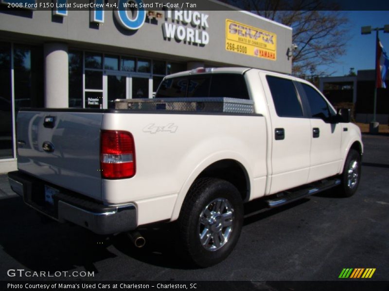 White Sand Tri-Coat / Tan 2008 Ford F150 Lariat SuperCrew 4x4
