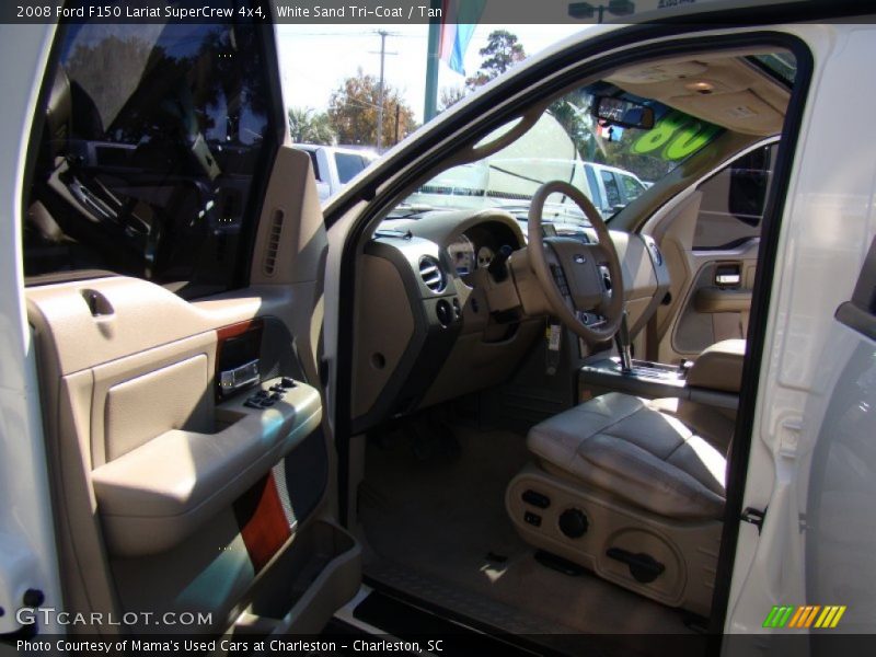 White Sand Tri-Coat / Tan 2008 Ford F150 Lariat SuperCrew 4x4