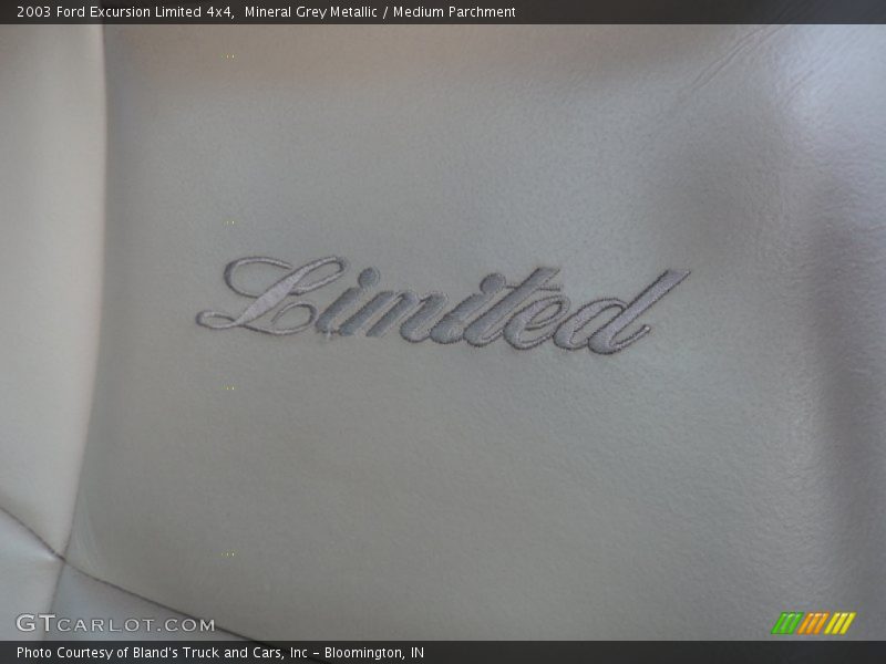 Mineral Grey Metallic / Medium Parchment 2003 Ford Excursion Limited 4x4