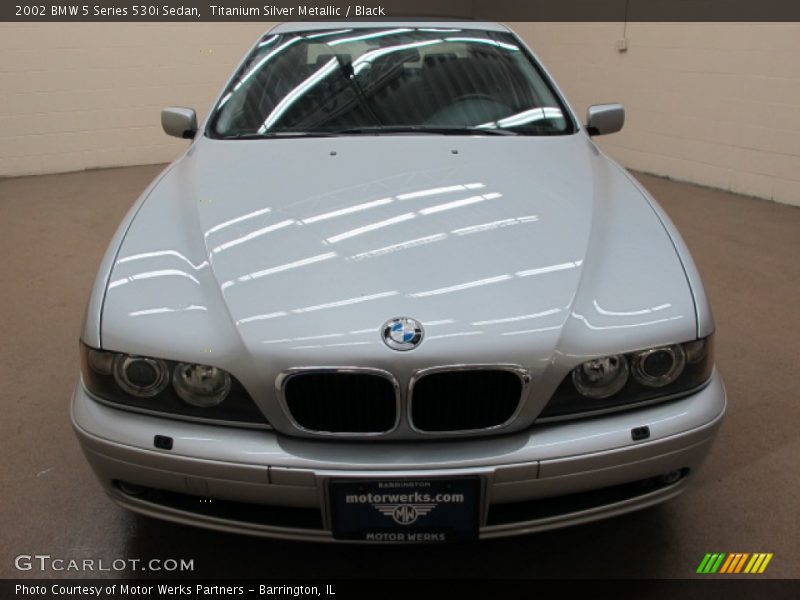 Titanium Silver Metallic / Black 2002 BMW 5 Series 530i Sedan