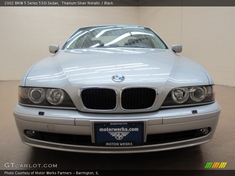 Titanium Silver Metallic / Black 2002 BMW 5 Series 530i Sedan