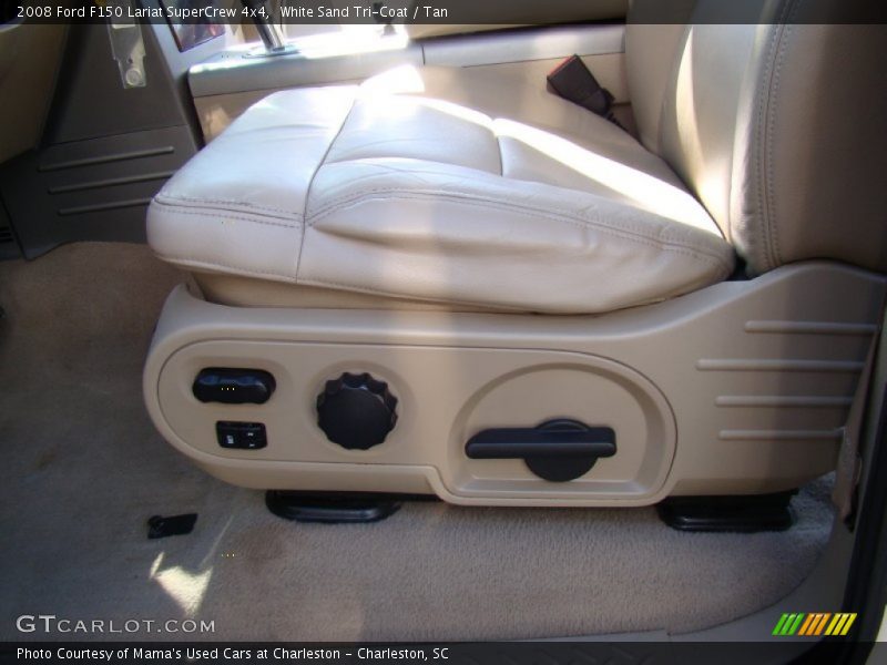 White Sand Tri-Coat / Tan 2008 Ford F150 Lariat SuperCrew 4x4