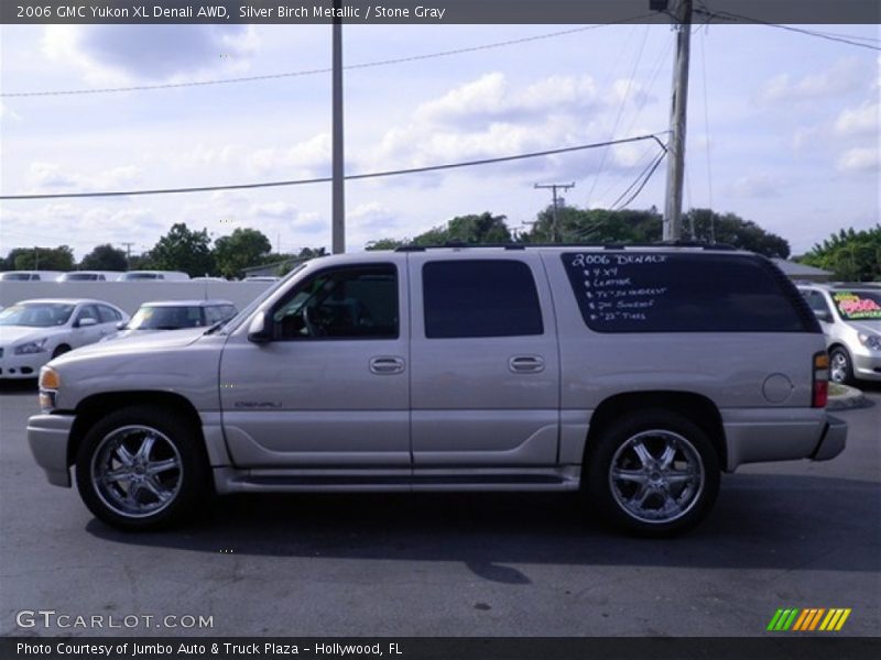 Silver Birch Metallic / Stone Gray 2006 GMC Yukon XL Denali AWD