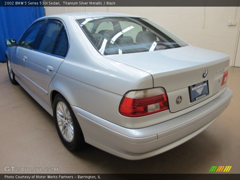 Titanium Silver Metallic / Black 2002 BMW 5 Series 530i Sedan