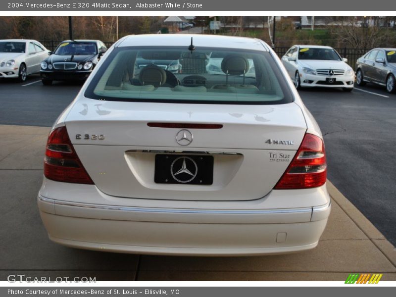 Alabaster White / Stone 2004 Mercedes-Benz E 320 4Matic Sedan