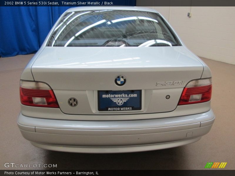 Titanium Silver Metallic / Black 2002 BMW 5 Series 530i Sedan