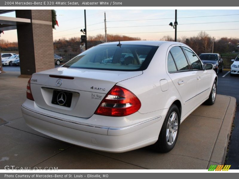 Alabaster White / Stone 2004 Mercedes-Benz E 320 4Matic Sedan