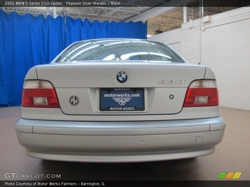Titanium Silver Metallic / Black 2002 BMW 5 Series 530i Sedan
