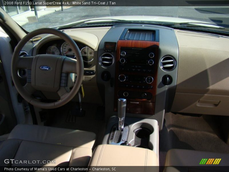 White Sand Tri-Coat / Tan 2008 Ford F150 Lariat SuperCrew 4x4