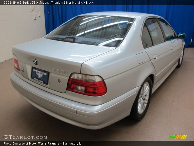 Titanium Silver Metallic / Black 2002 BMW 5 Series 530i Sedan
