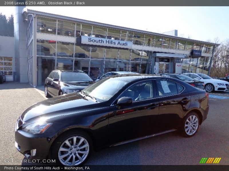 Obsidian Black / Black 2008 Lexus IS 250 AWD