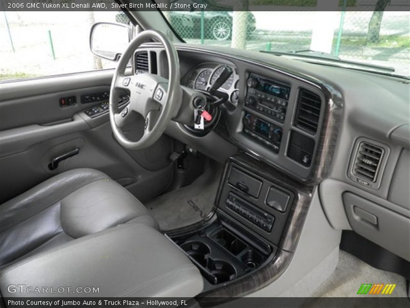 Silver Birch Metallic / Stone Gray 2006 GMC Yukon XL Denali AWD