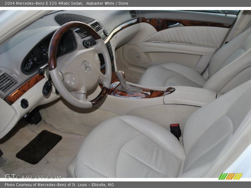 Alabaster White / Stone 2004 Mercedes-Benz E 320 4Matic Sedan