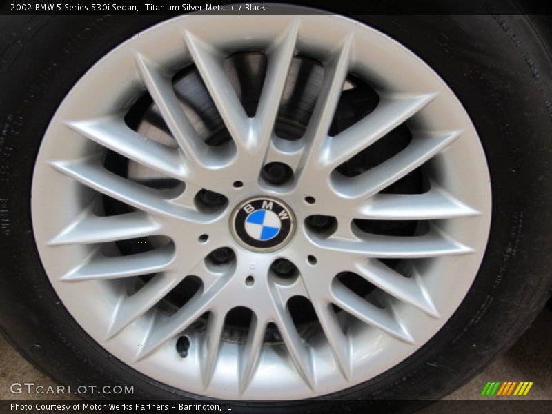 Titanium Silver Metallic / Black 2002 BMW 5 Series 530i Sedan