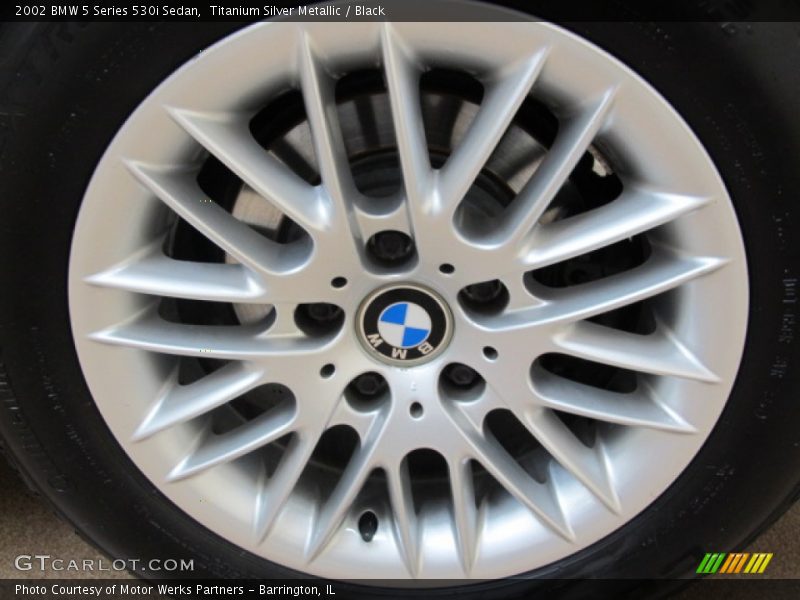 Titanium Silver Metallic / Black 2002 BMW 5 Series 530i Sedan