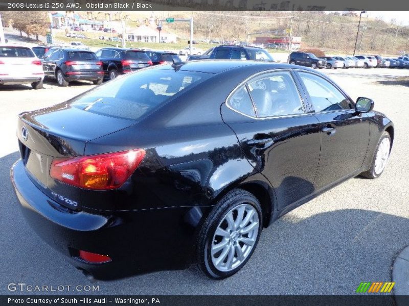 Obsidian Black / Black 2008 Lexus IS 250 AWD