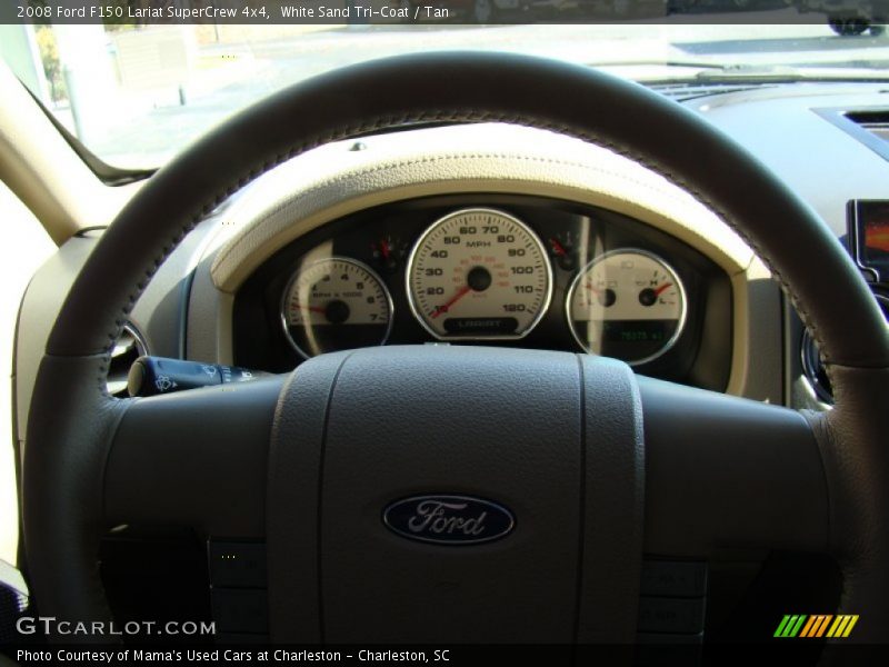 White Sand Tri-Coat / Tan 2008 Ford F150 Lariat SuperCrew 4x4